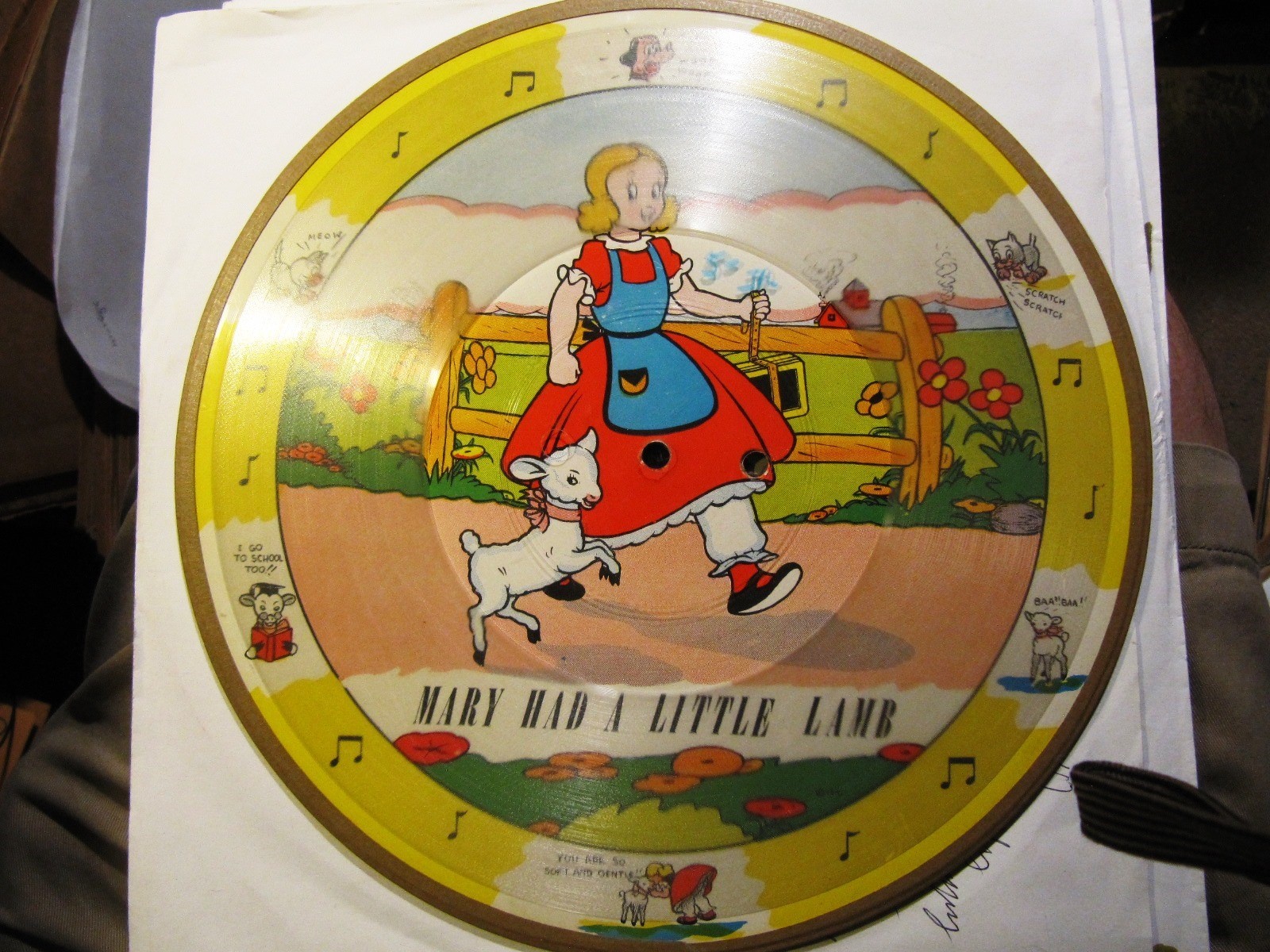 1941 PIX RECORDS 101 Talking PICTURE Mary Had A Little Lamb William Adams Spoken