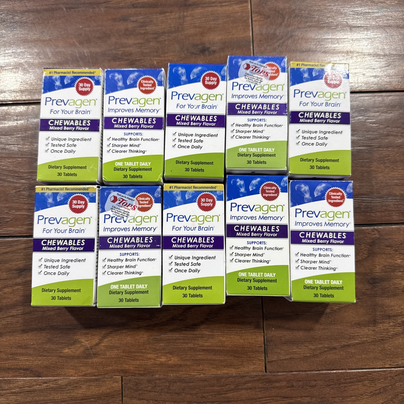 10x Prevagen Chewables Mixed Berry Tablets - 30 Count Each 🔥NEW🔥