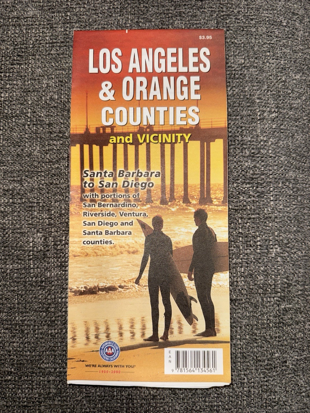 Los Angeles & Orange Counties Santa Barbara San Diego United States Travel Map