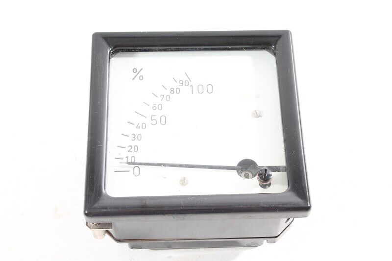 Old Vintage Built-In Measuring Device Display Power In Percent %