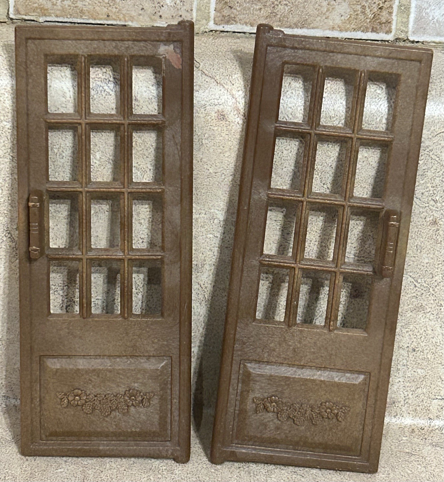 Epoch Calico Critters Red Roof Country Home Replacement Brown French Doors