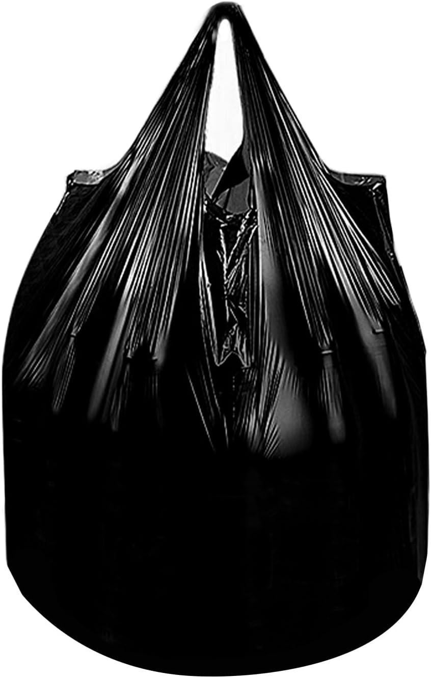 4 Gallon Trash Bag with Handles, Pack of 80, Unscented Garbage Bags, Size 45 * 5