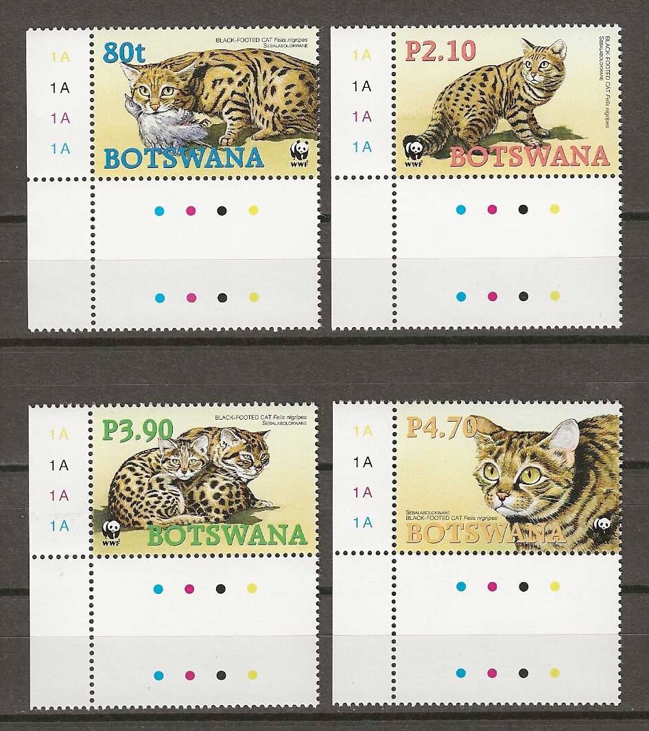 BOTSWANA 2005 WWF SG 1040/1043 MNH