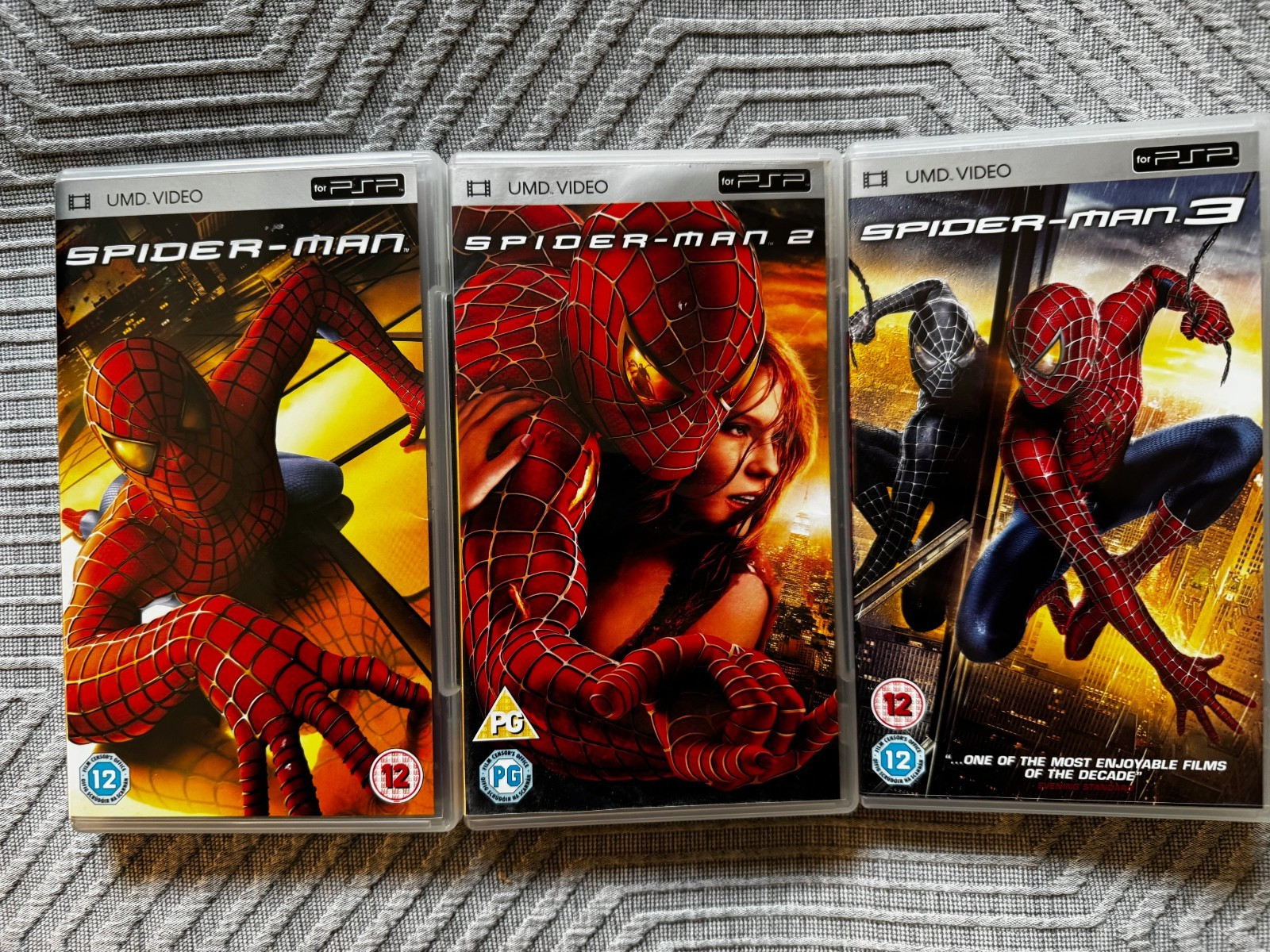 UMD Movie:  Spiderman 1 + 2+ 3 (*Sony Playstation Portable*) Region 2