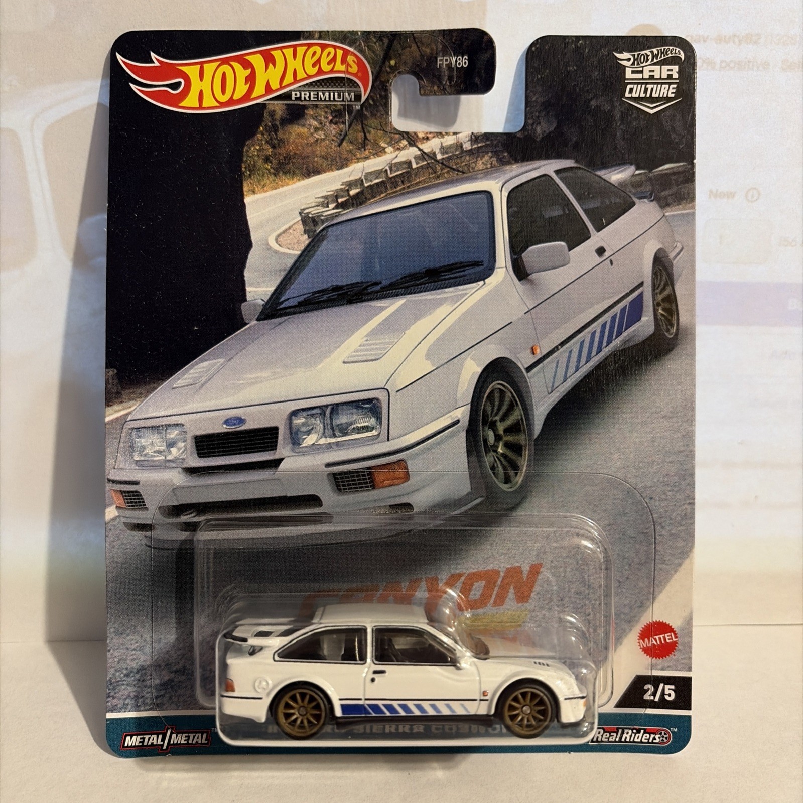 HOT WHEELS DIE-CAST Car Culture/Canyon Warriors ‘87 Ford Sierra Cosworth