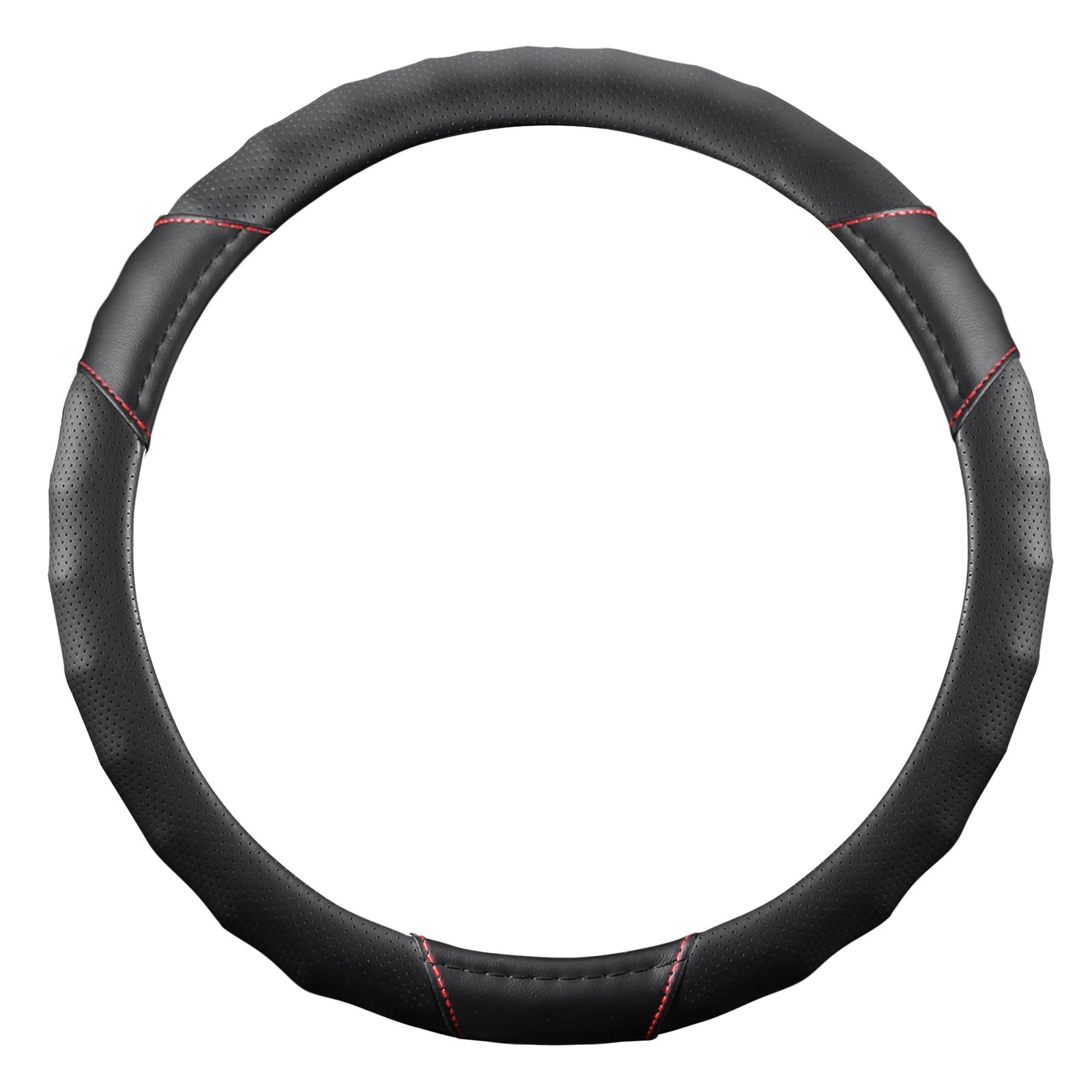 Steering Wheel Cover, Universal 15 inch, Faux Leather Steering Wheel Protecto...