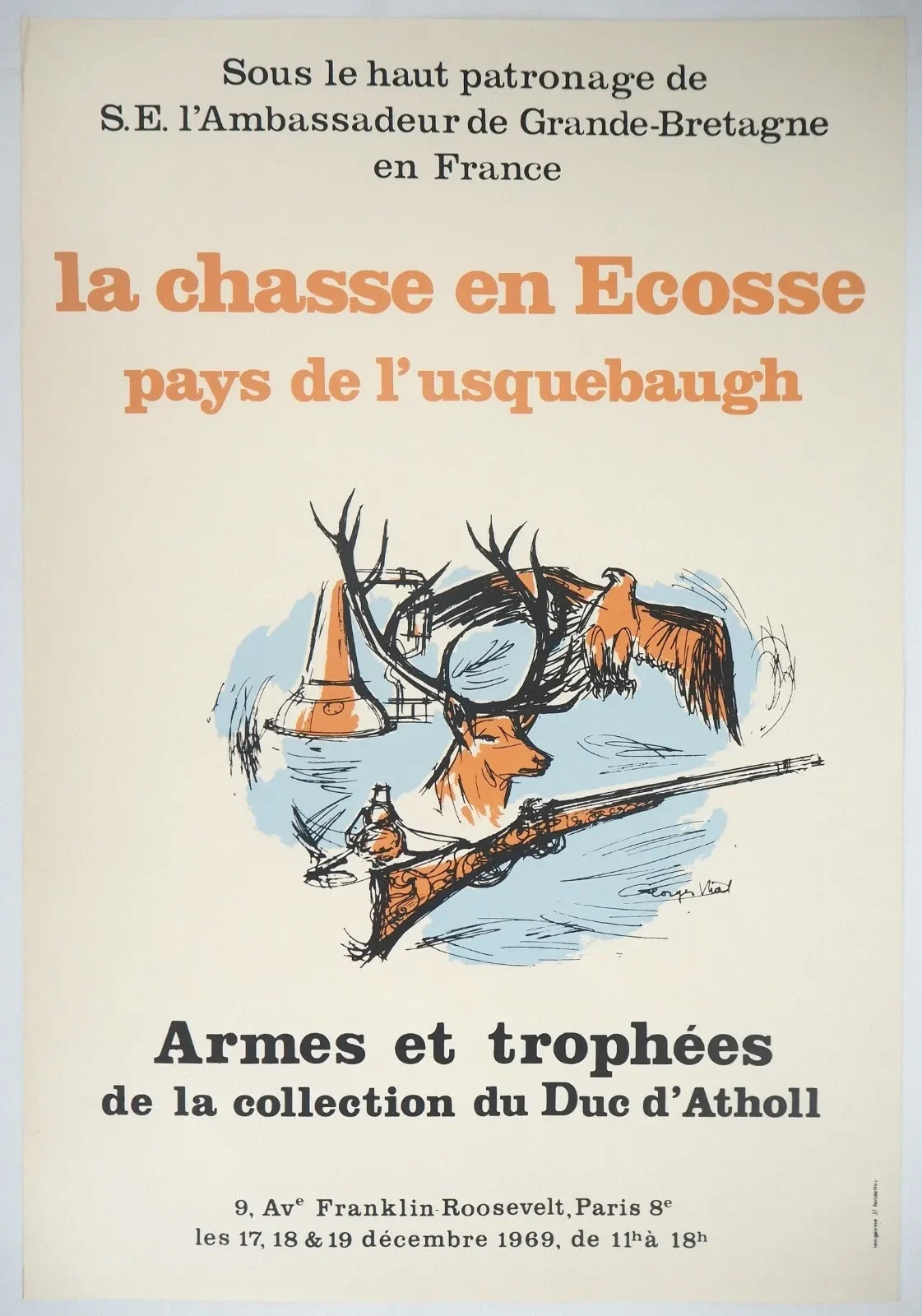 [ART POSTER] Georges VIAL: Weapons and Trophies #Paris
