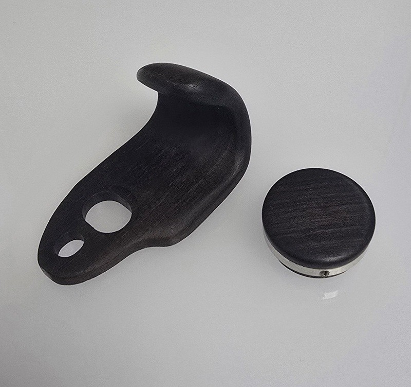 African ebony thumb rest & thumb hook (for Gardera/B&S)