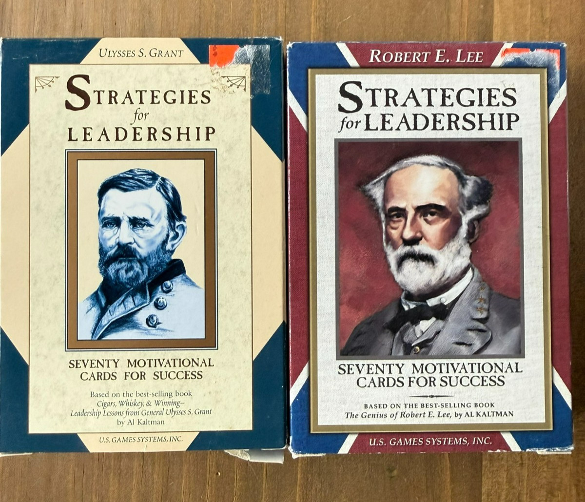 Robert E. Lee & Ulysses S. Grant Strategies for Leadership 70 Motivational Cards