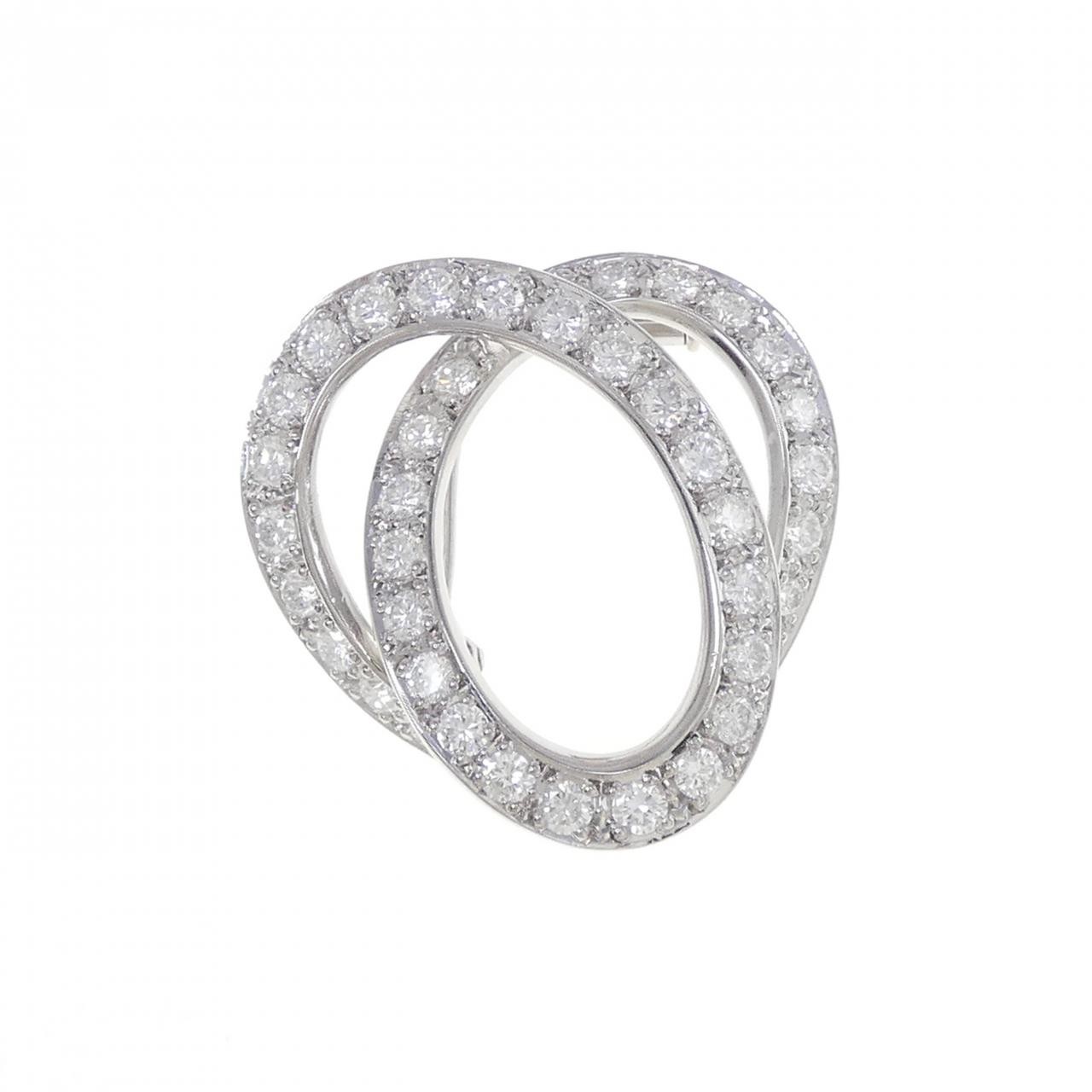 Authentic PT900 Diamond Brooch 2.00CT #270-004-107-9086