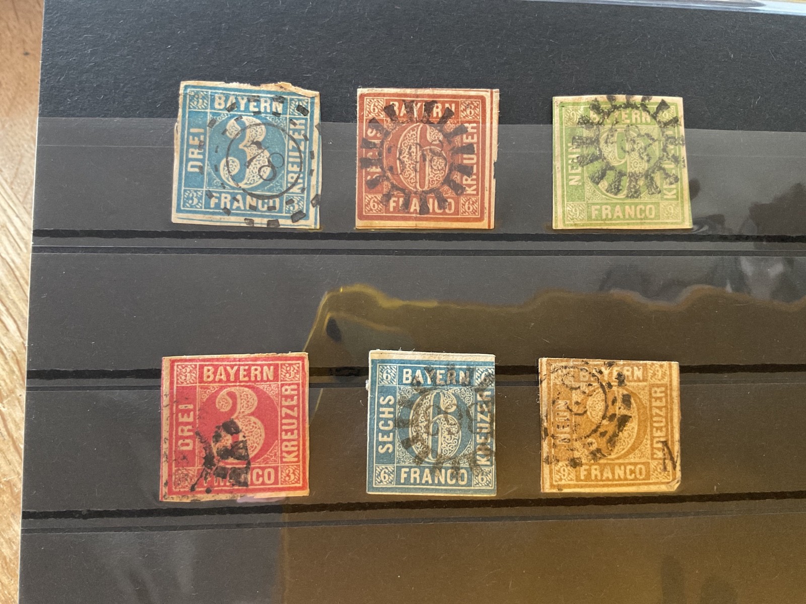 Germany Bavaria 1850 - 1862  used stamps  B3447