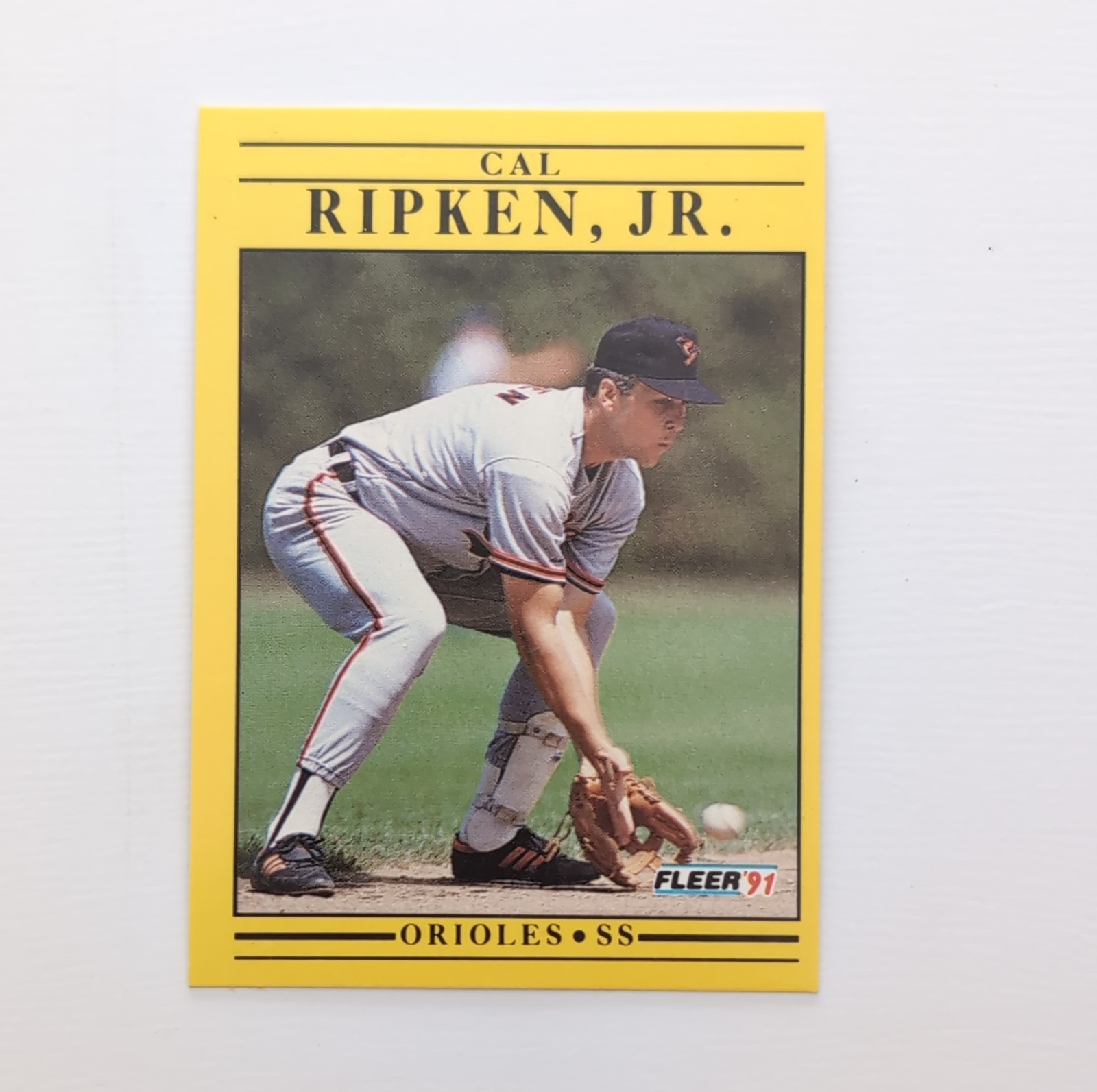 Fleer 1991 Cal Ripken Jr. #490 Baltimore Orioles Baseball Card Base Set MLB