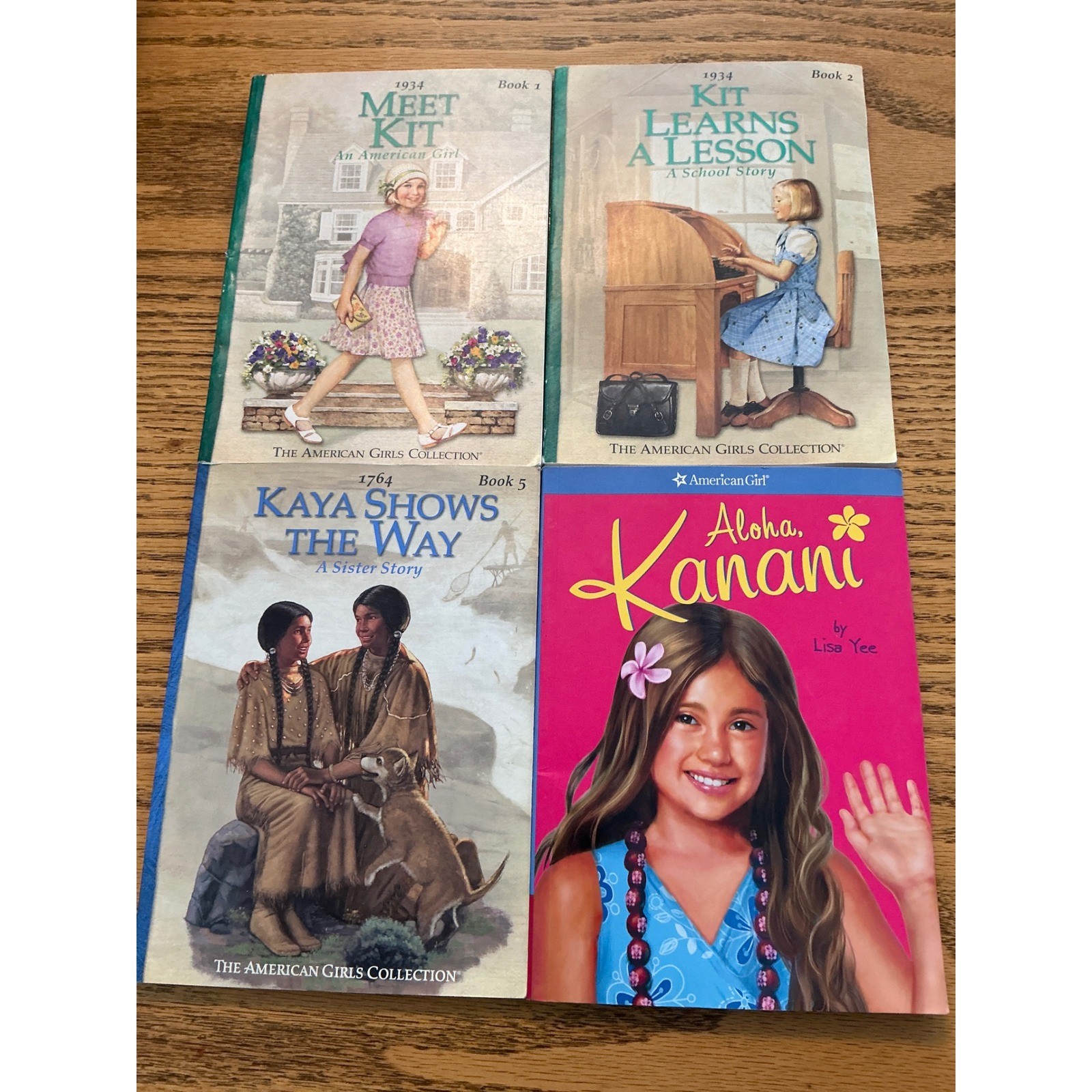 American Girl Book Lot Kit Kittredge Kaya Kanani Historical Fiction 4 Books