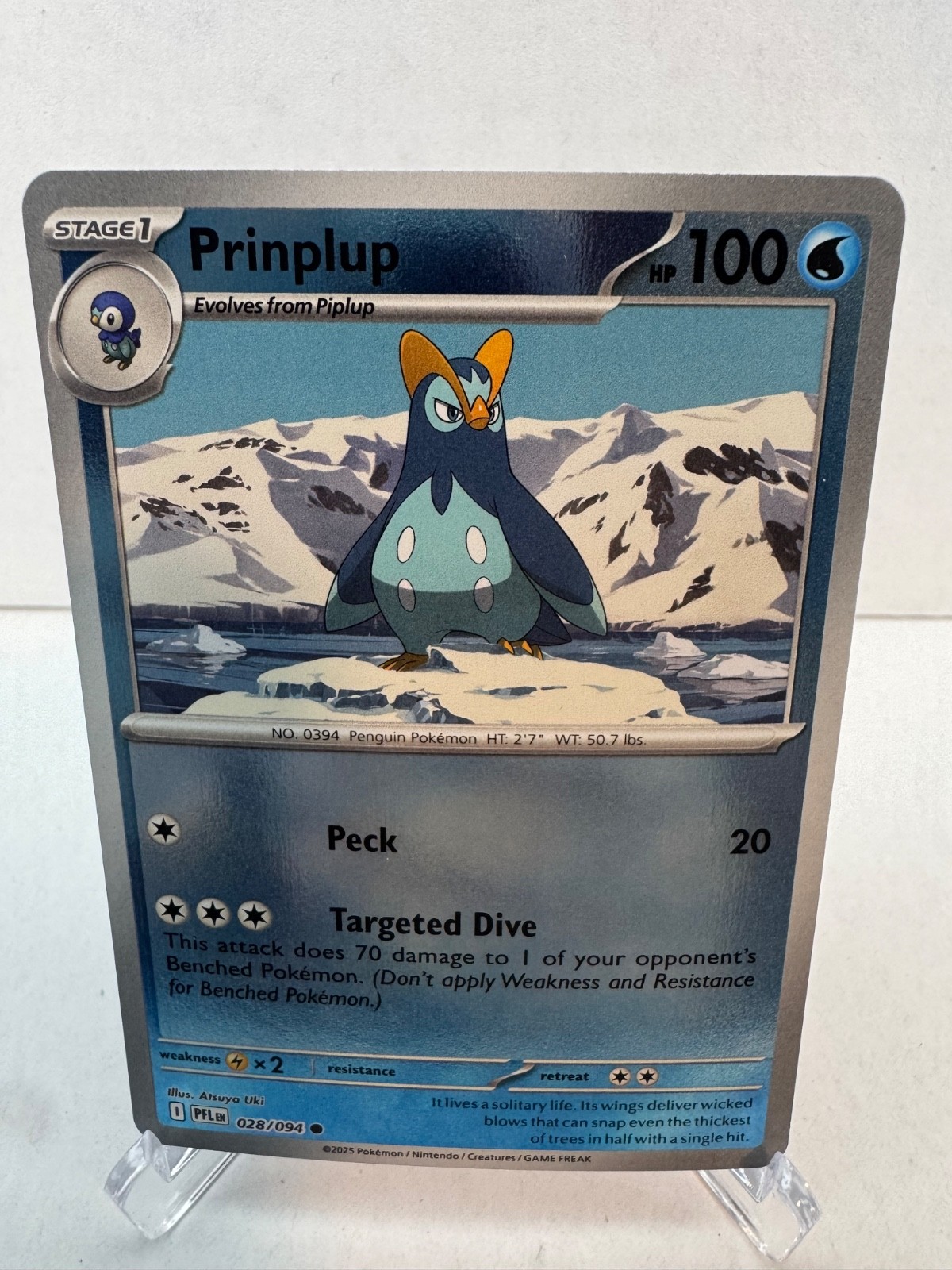 Prinplup 28/94 - Reverse Holofoil NM - ME: Phantasmal Flames - Pokémon TCG