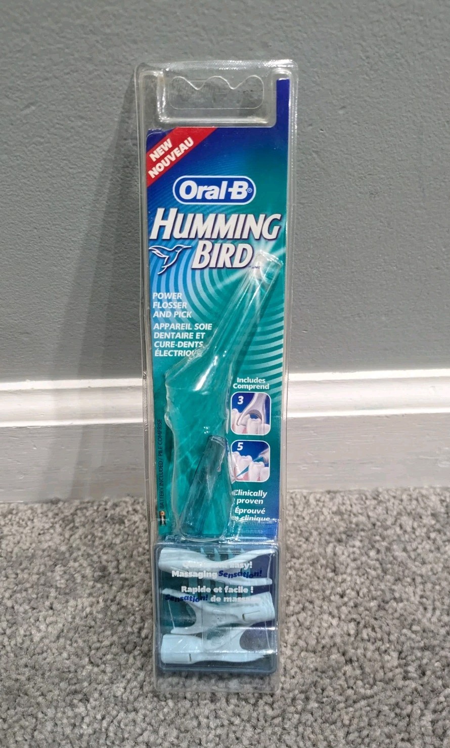 Oral-B Hummingbird Power Flosser 3 Refill Floss Head Picks No Power Flosser 