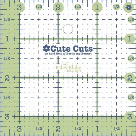 Lori Holt - Cute Cuts™ Ruler - 3-1/2in x 3-1/2in