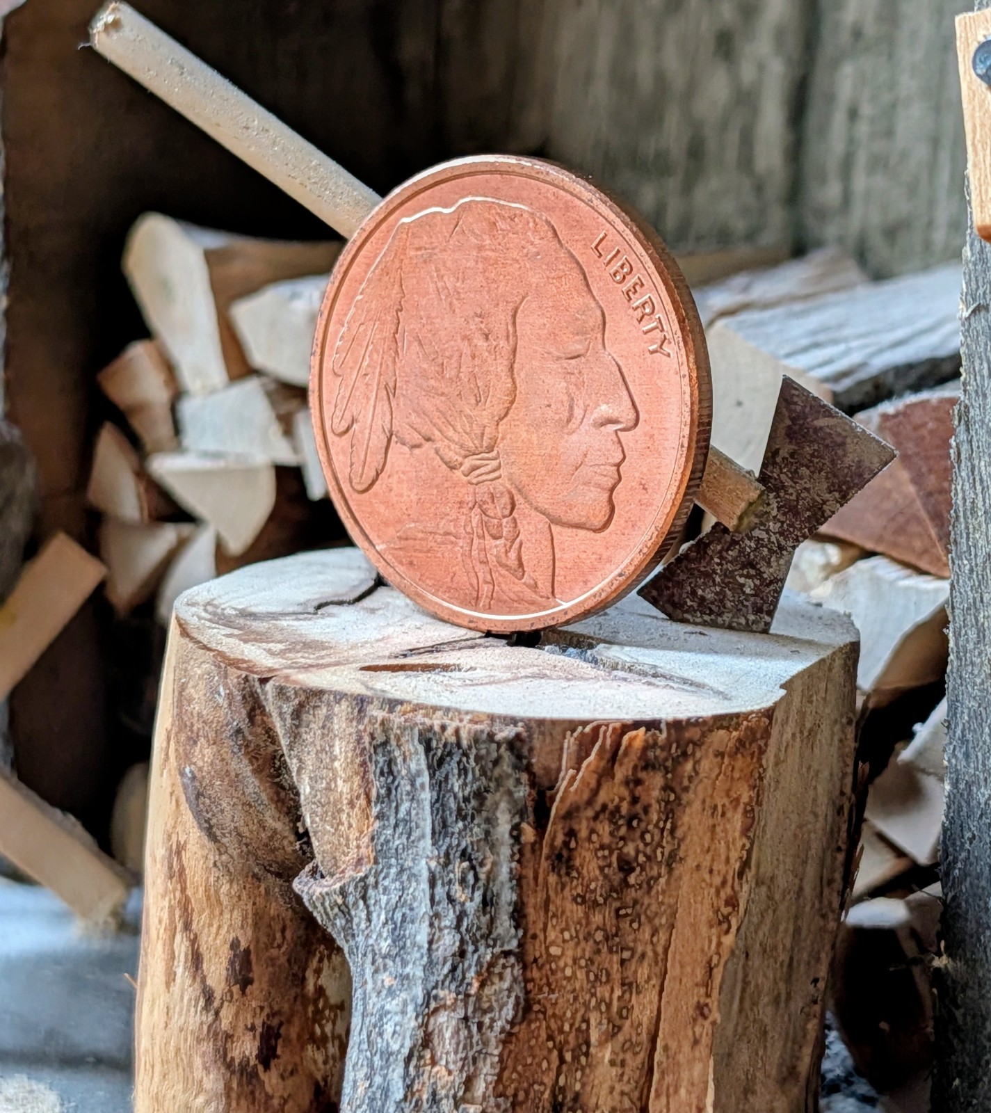 NEW 🦬 1 oz .999 Fine Copper Round | Buffalo & Indian Head Design 🦬 