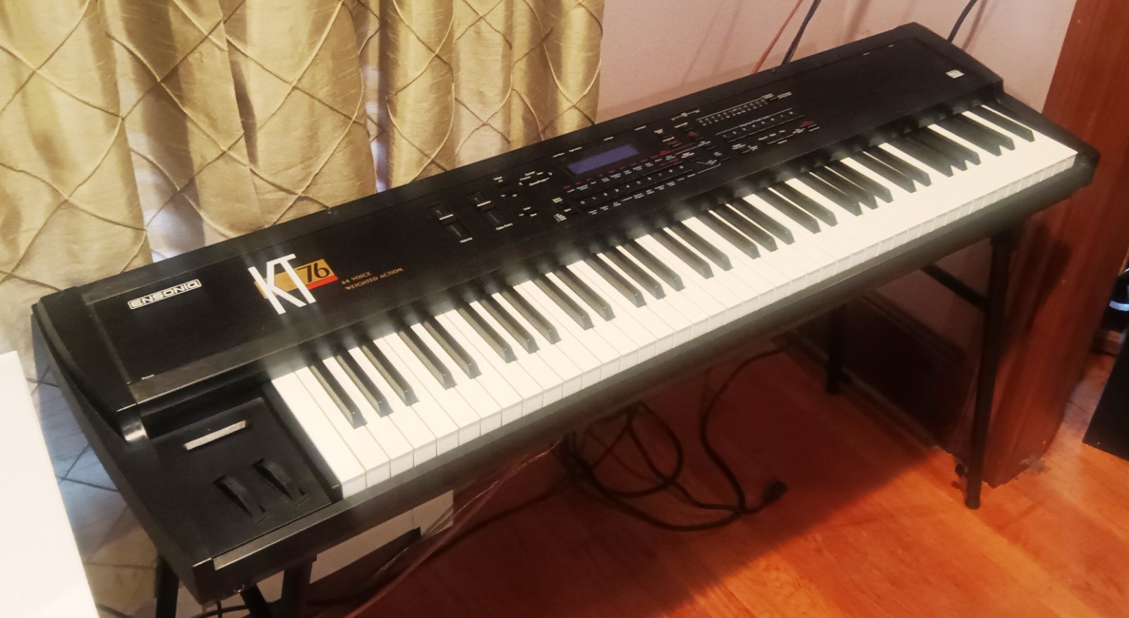 *VINTAGE 1994* Ensoniq KT-76 MIDI synth - SERVICED and WORKING!