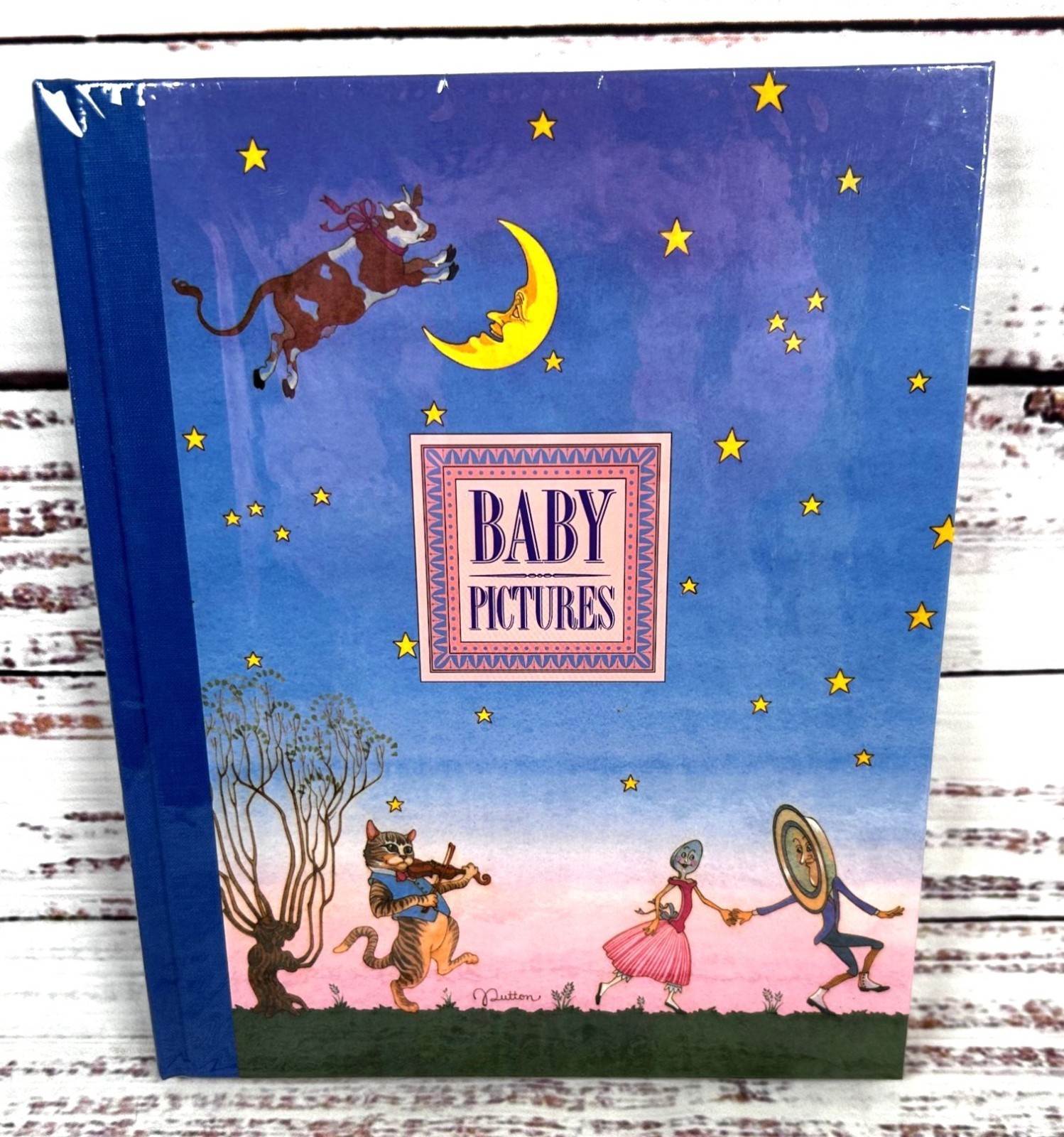 Vintage 90s Baby Pictures Album Nursery Rhymes Michel Darcy May Cut Out Frames