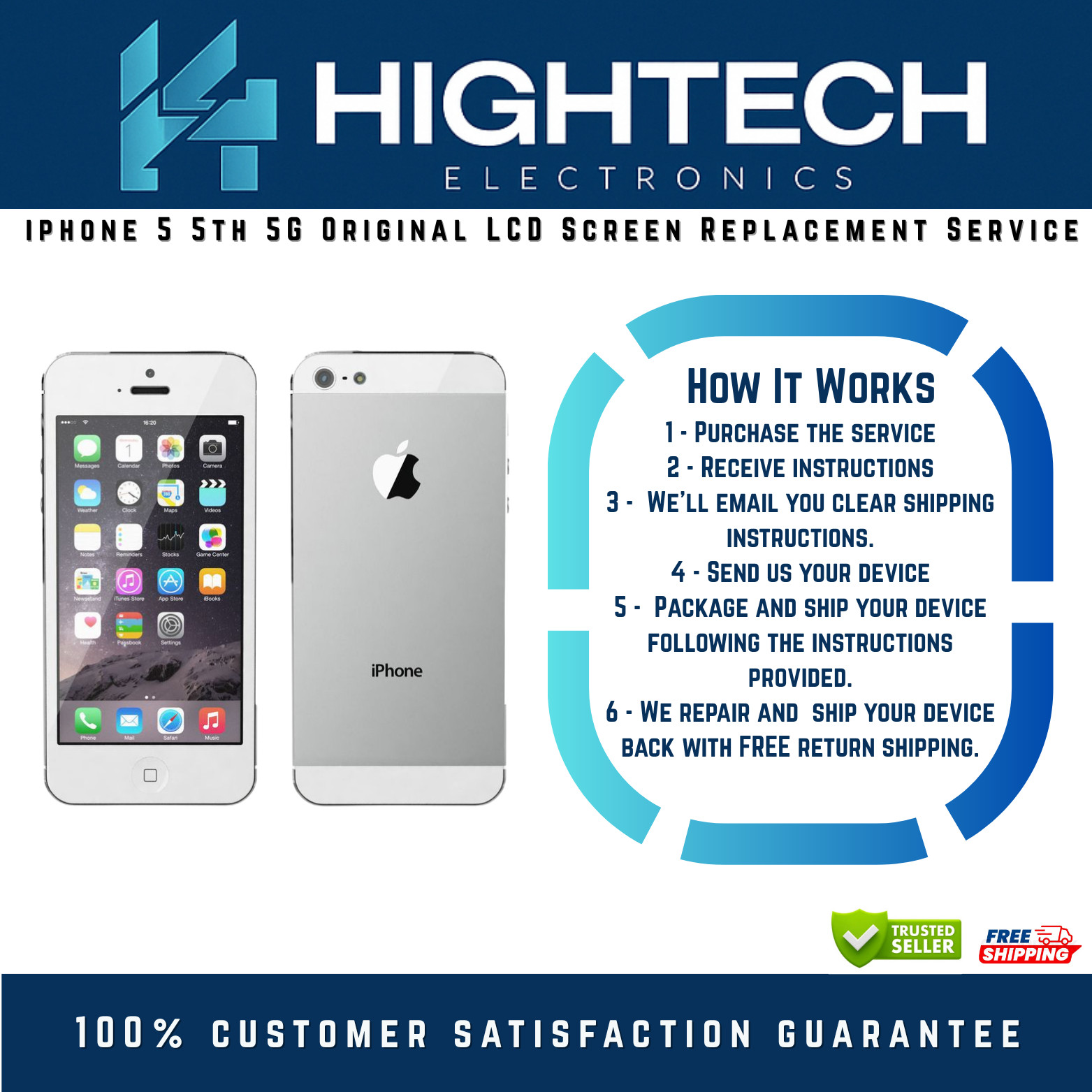 iPhone 5 NEW LCD Screen Replacement Service Repair