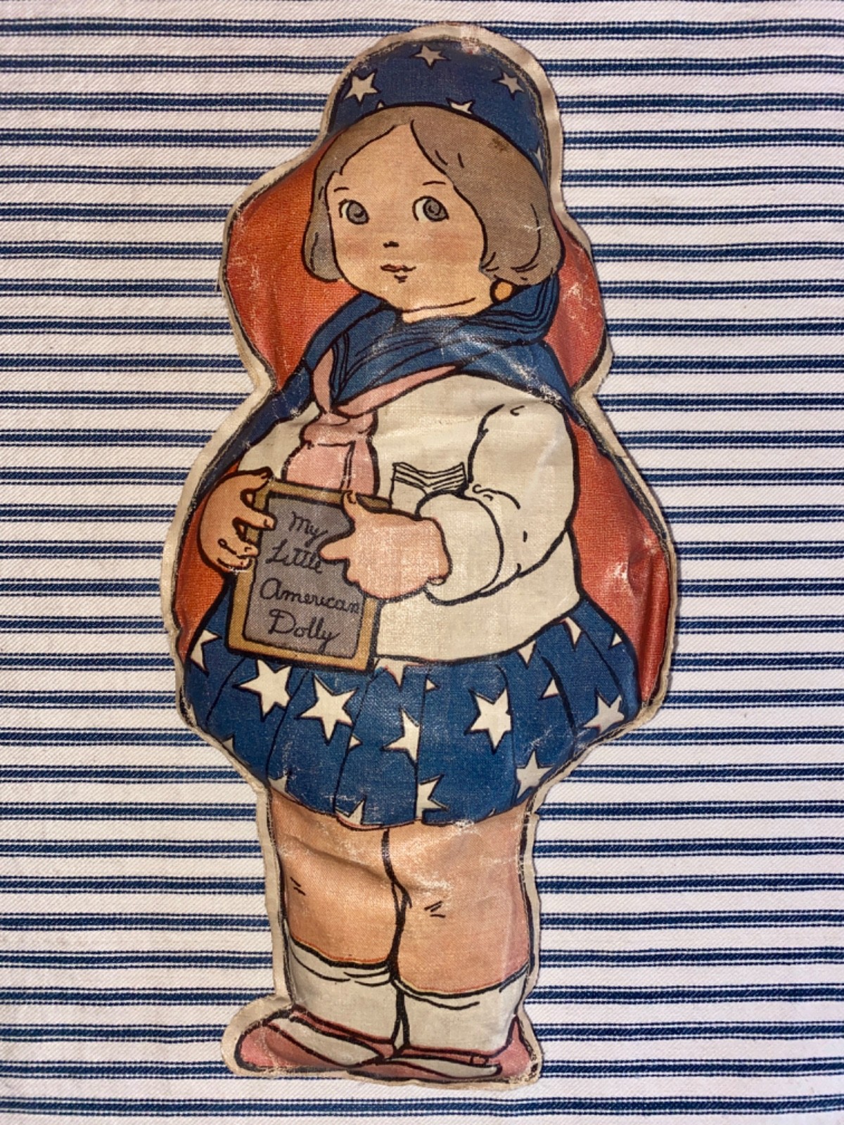 Patriotic c. 1926 "My Little American Dolly" Oilcloth Doll Sesquicentennial