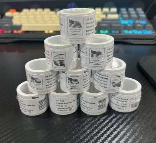 1000 PCS - COLLECTION 10 ROLL OF 100 USPS POSTAGE - SPECIAL SALE 2025
