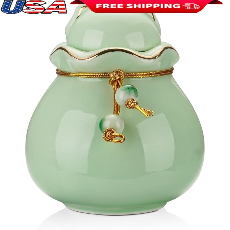 Elegant Pet Memorial Keepsake Urn Cat Dog Ashes Durable Ceramic Tribute New