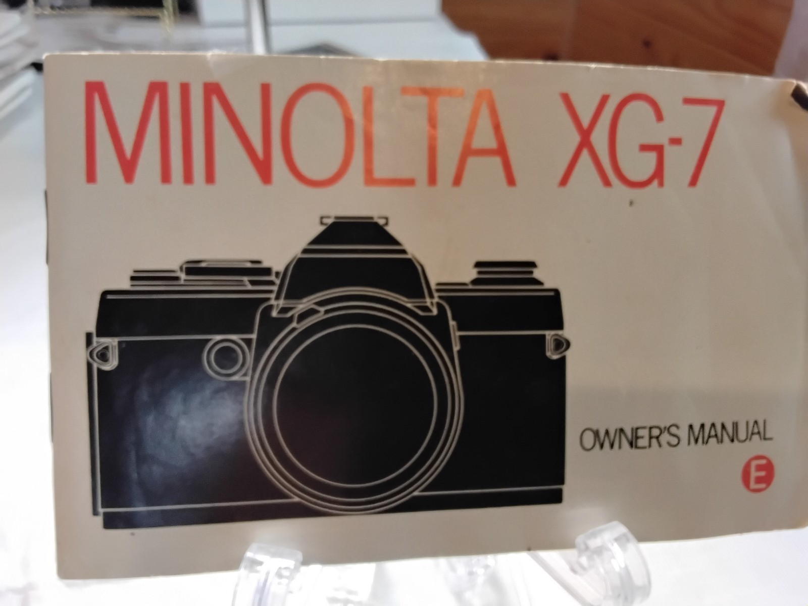 MINOLTA XG-7 INSTRUCTION MANUAL BOOK VINTAGE OWNERS MANUAL E
