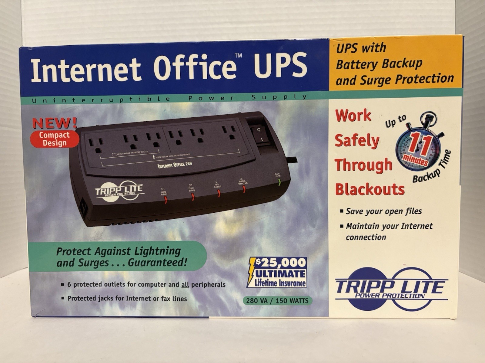 TRIPP LITE Internet Office UPS 280 Power Protection System! FREE SHIPPING !
