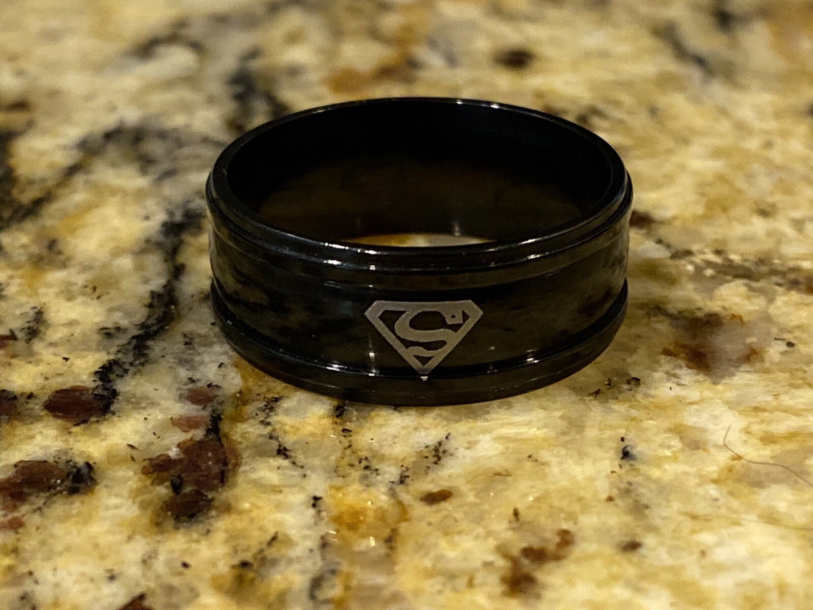 Superman Ring  Simple Evening / Gift / Party Band Size 12