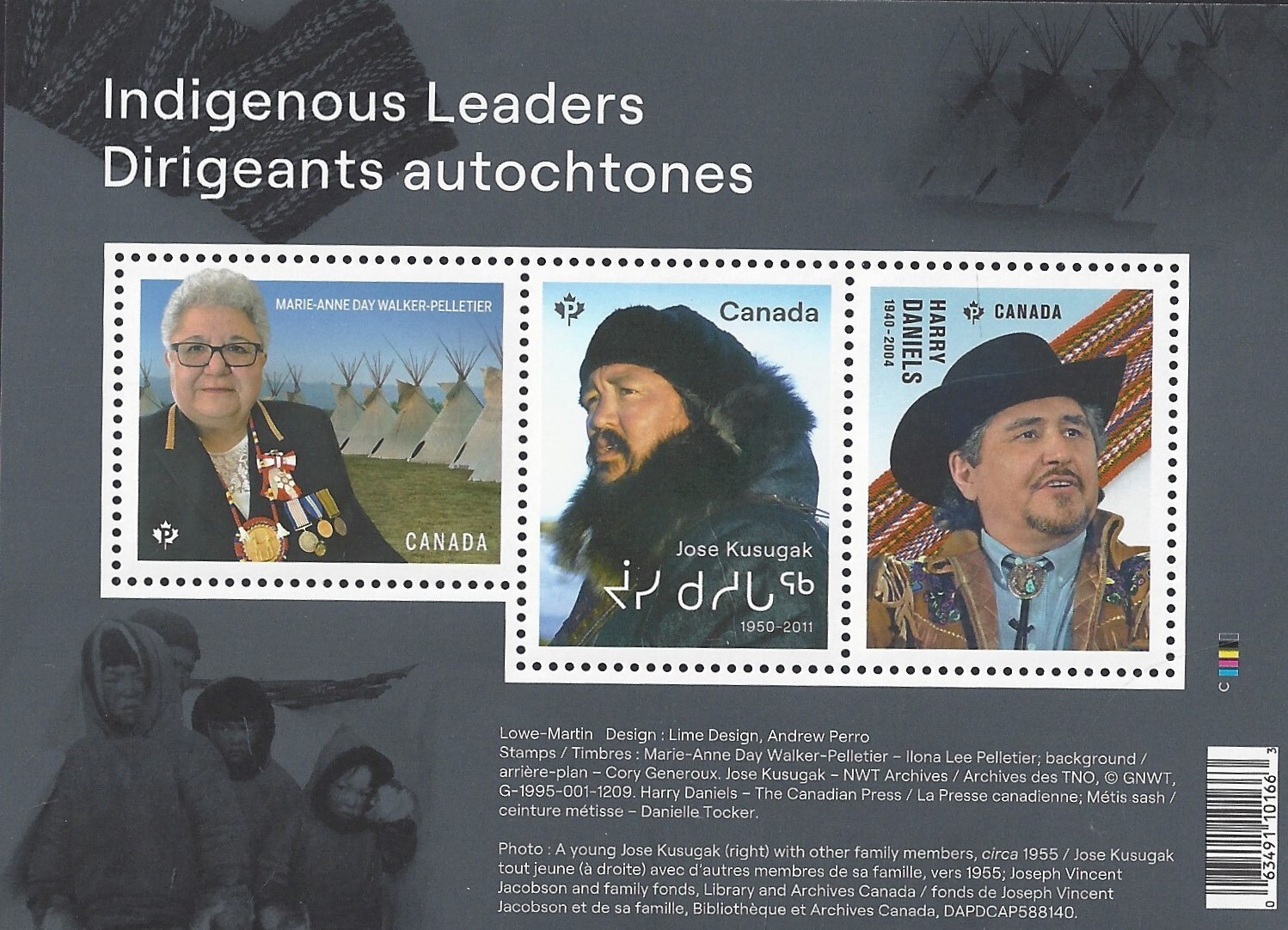 🍁Canada   #3339   "INDIGENOUS LEADERS"     Brand New  2022  Souvenir Sheet