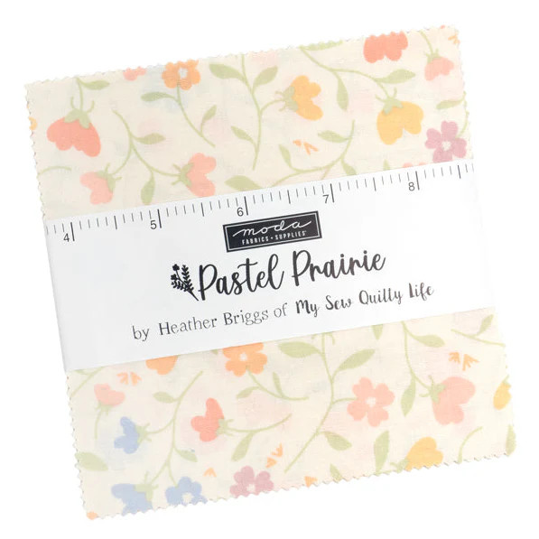 MODA - Pastel Prairie Charm Pack by My Sew Quilty Life 42 pcs