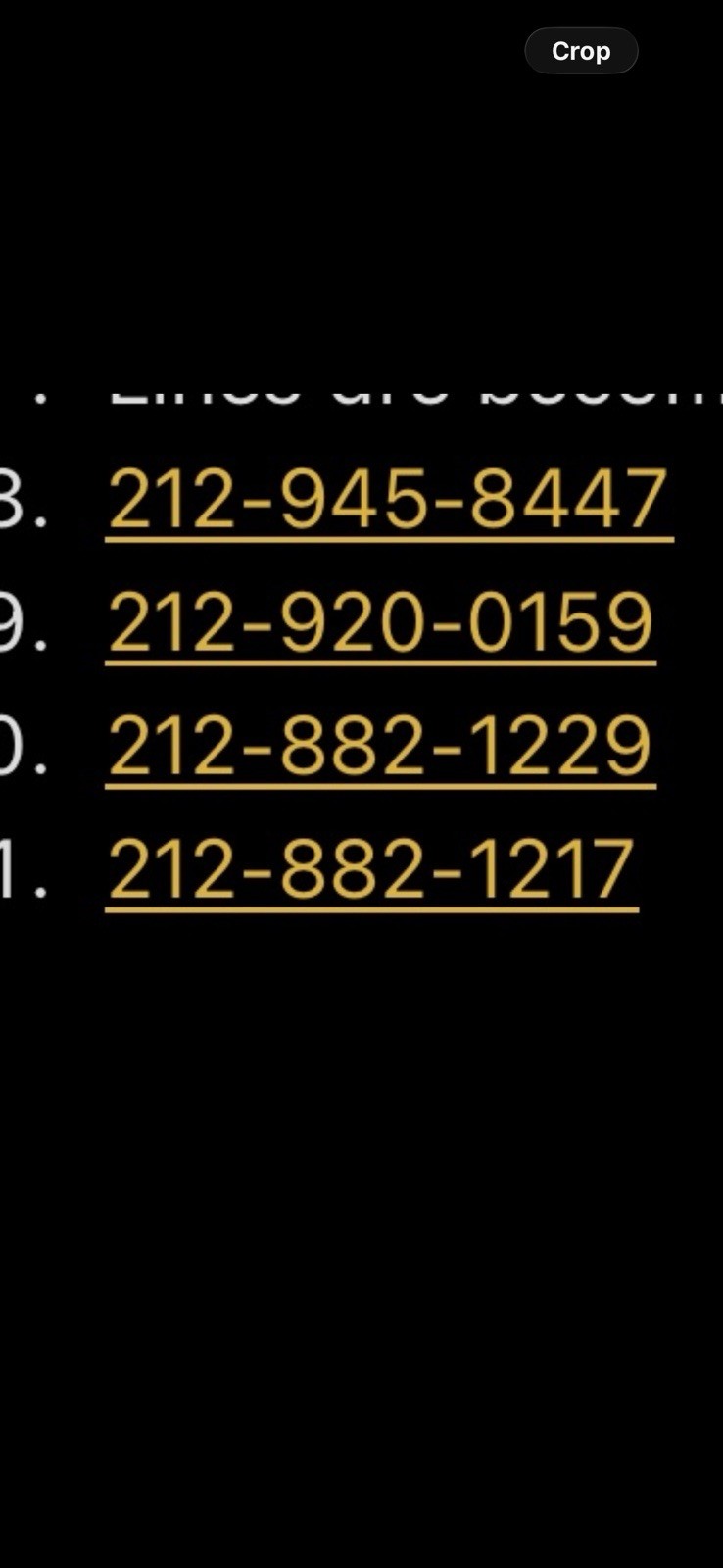 Selling 212 Phone Numbers