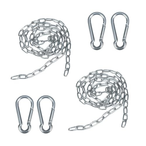 2 Pcs Safety Chains Stainless Steel Link Chains Length*Thickness-40 inch* 2mm