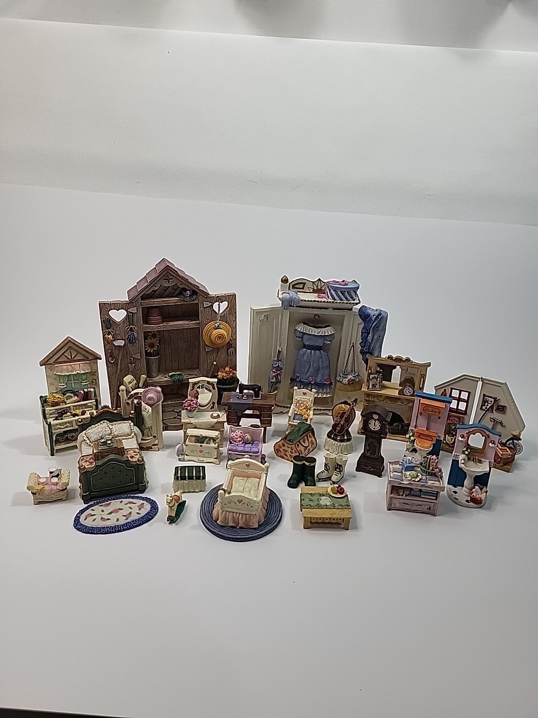 Avon Victorian Memories Miniature Furniture Collectibles 29 Piece Lot