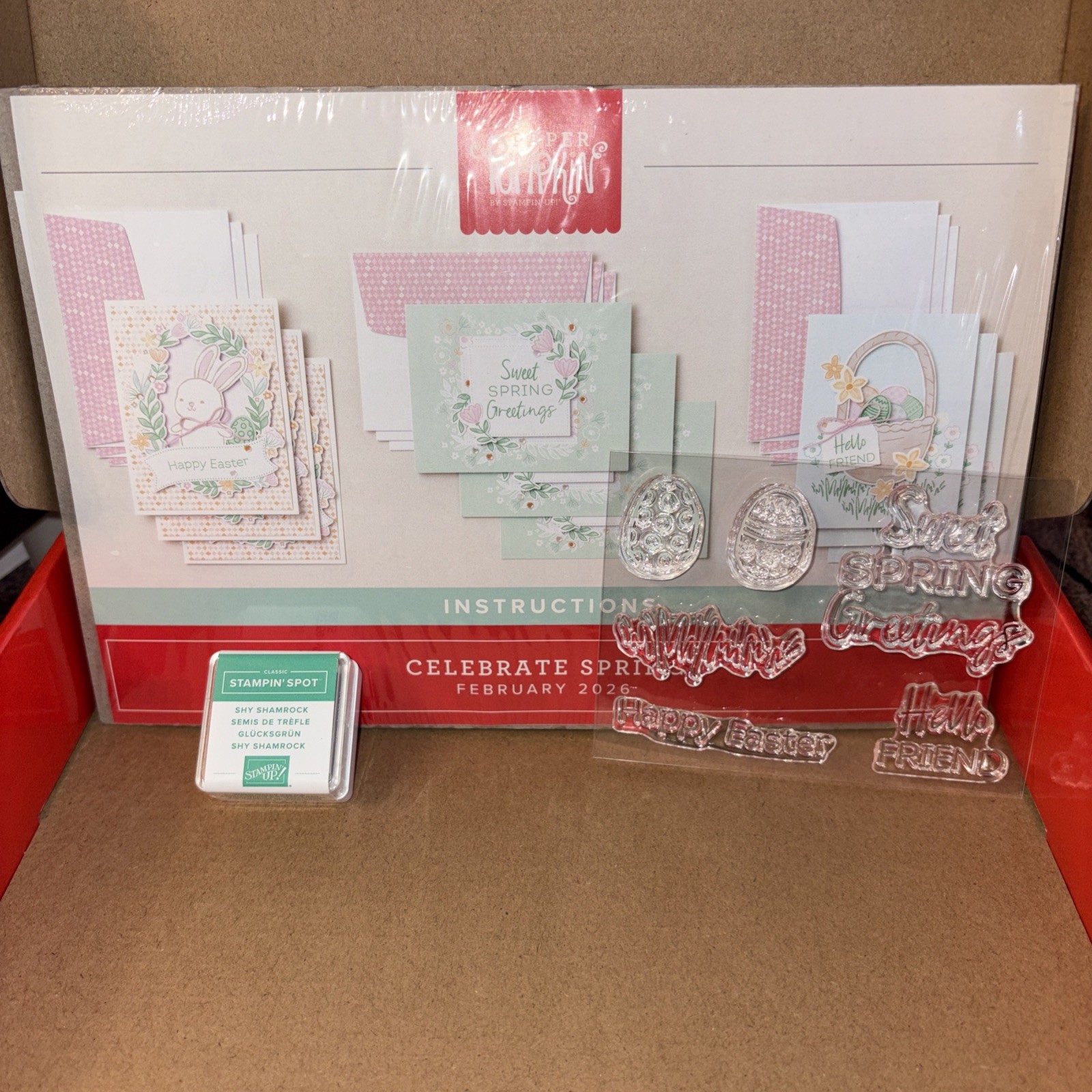 Stampin' Up! CELEBRATE SPRING PAPER PUMPKIN FULL Kit FEB 2026 WITH STAMPS & INK