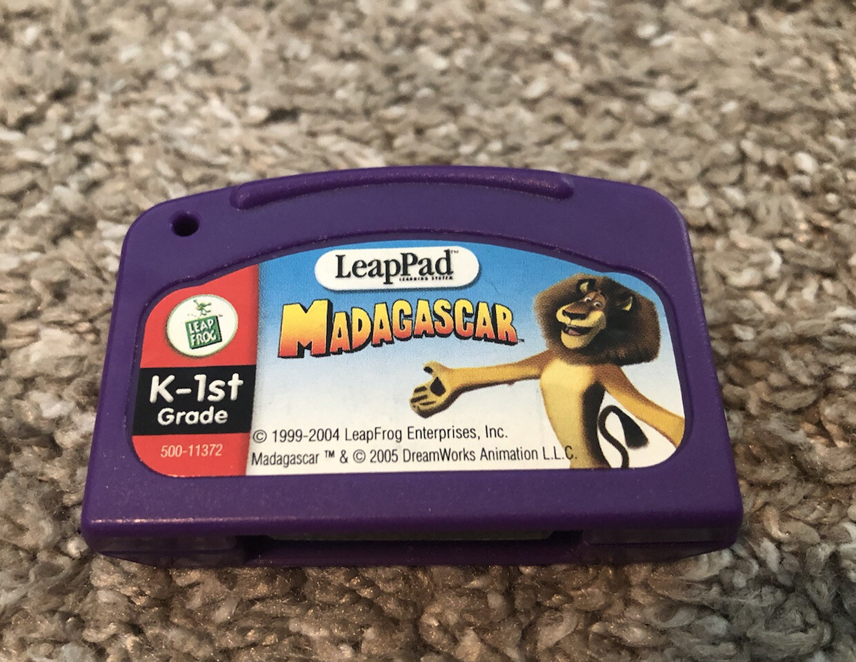 LEAPPAD MADAGASCAR  Game Cartridge Leap Frog Pad  K-1st Grade Learning