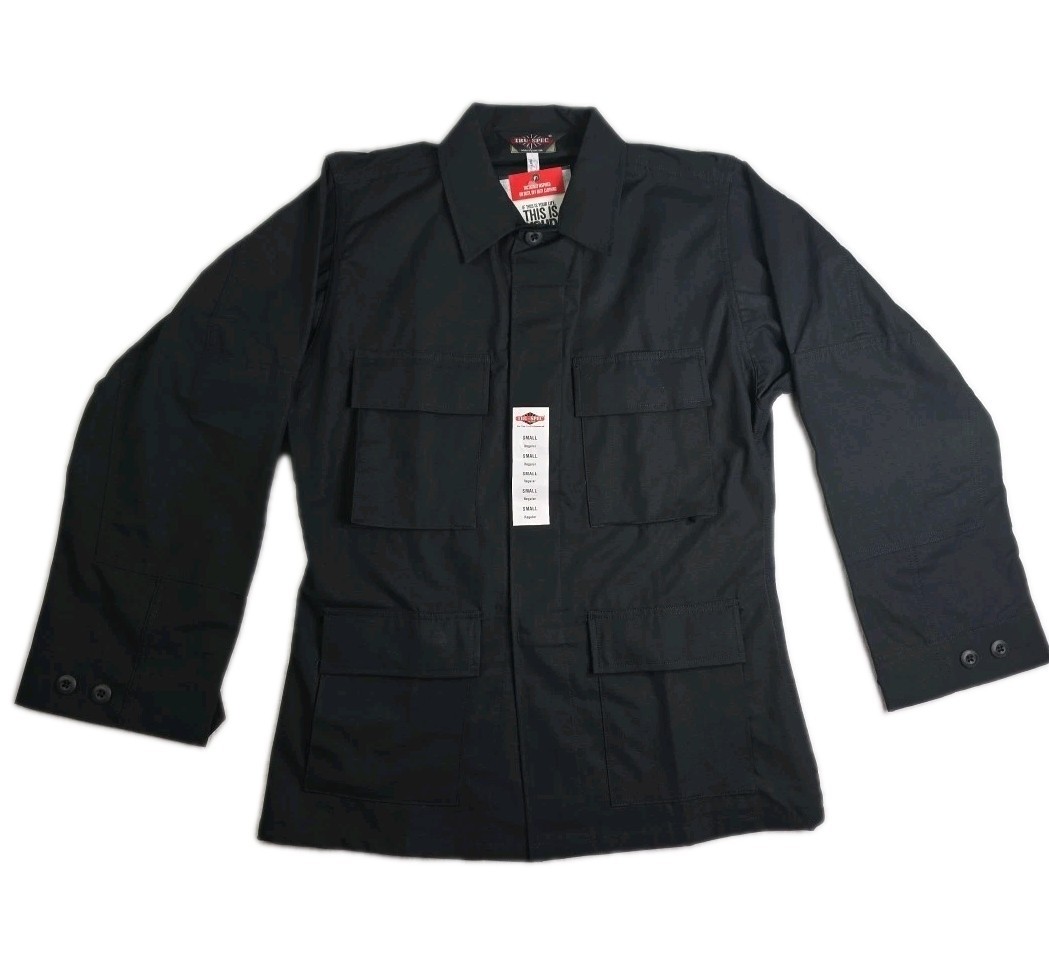 Tru-Spec Navy Tactical Shirt Jacket S Regular NWT Duty Uniform Ripstop Pockets