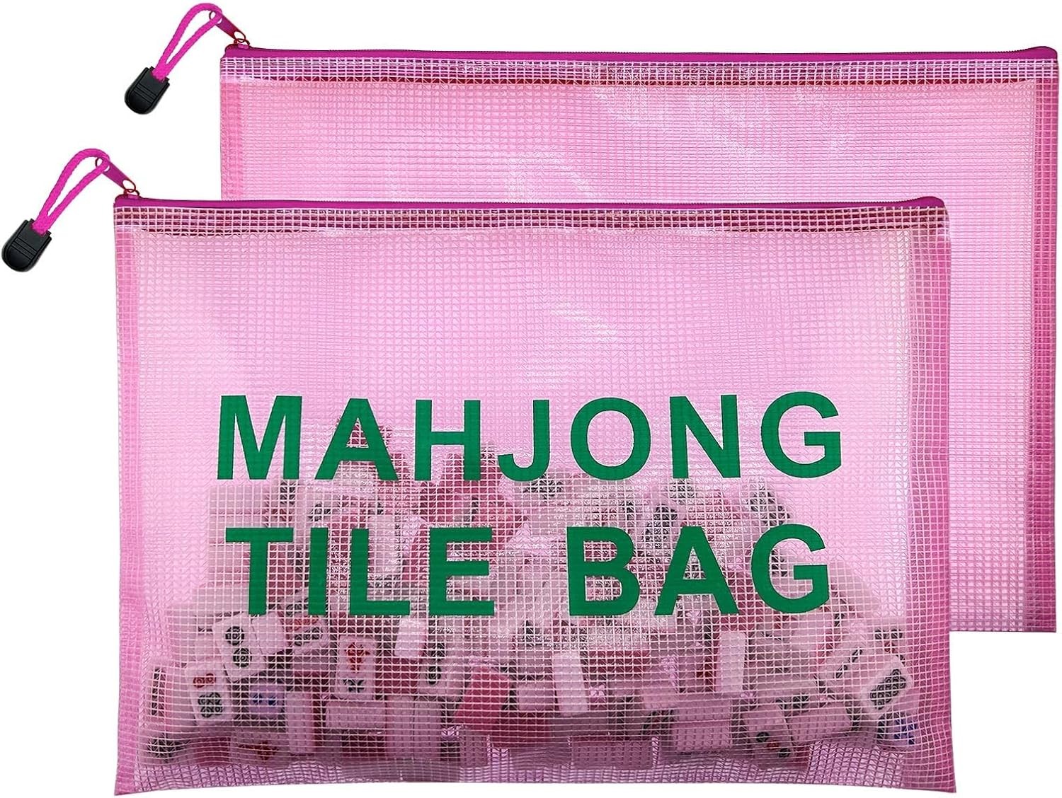 2Pack Mahjong Tile Bag, Case for American Mah Jong Set, Mahjong Gifts Accessorie