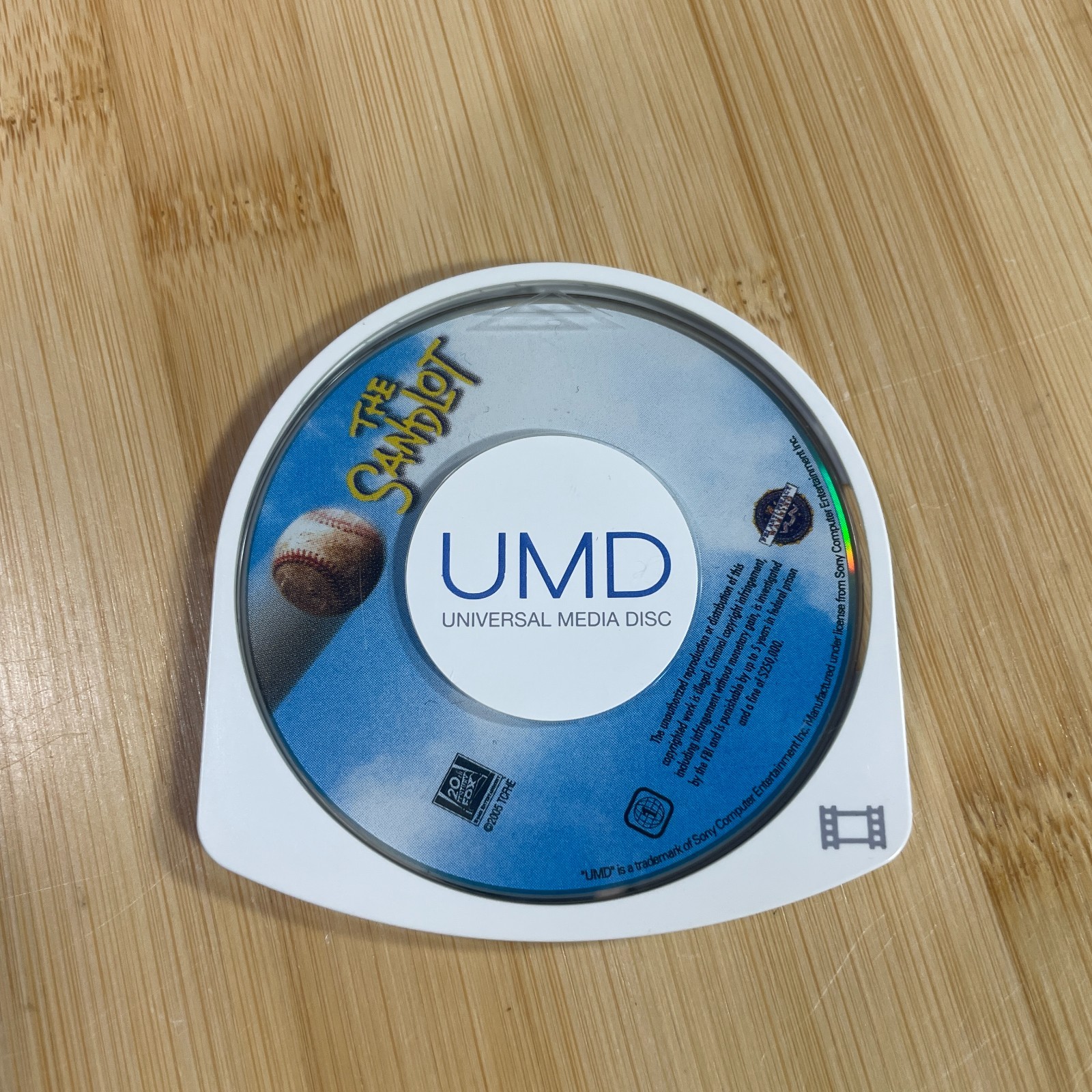 The Sandlot (Sony PSP UMD Movie) Disc Only, Untested