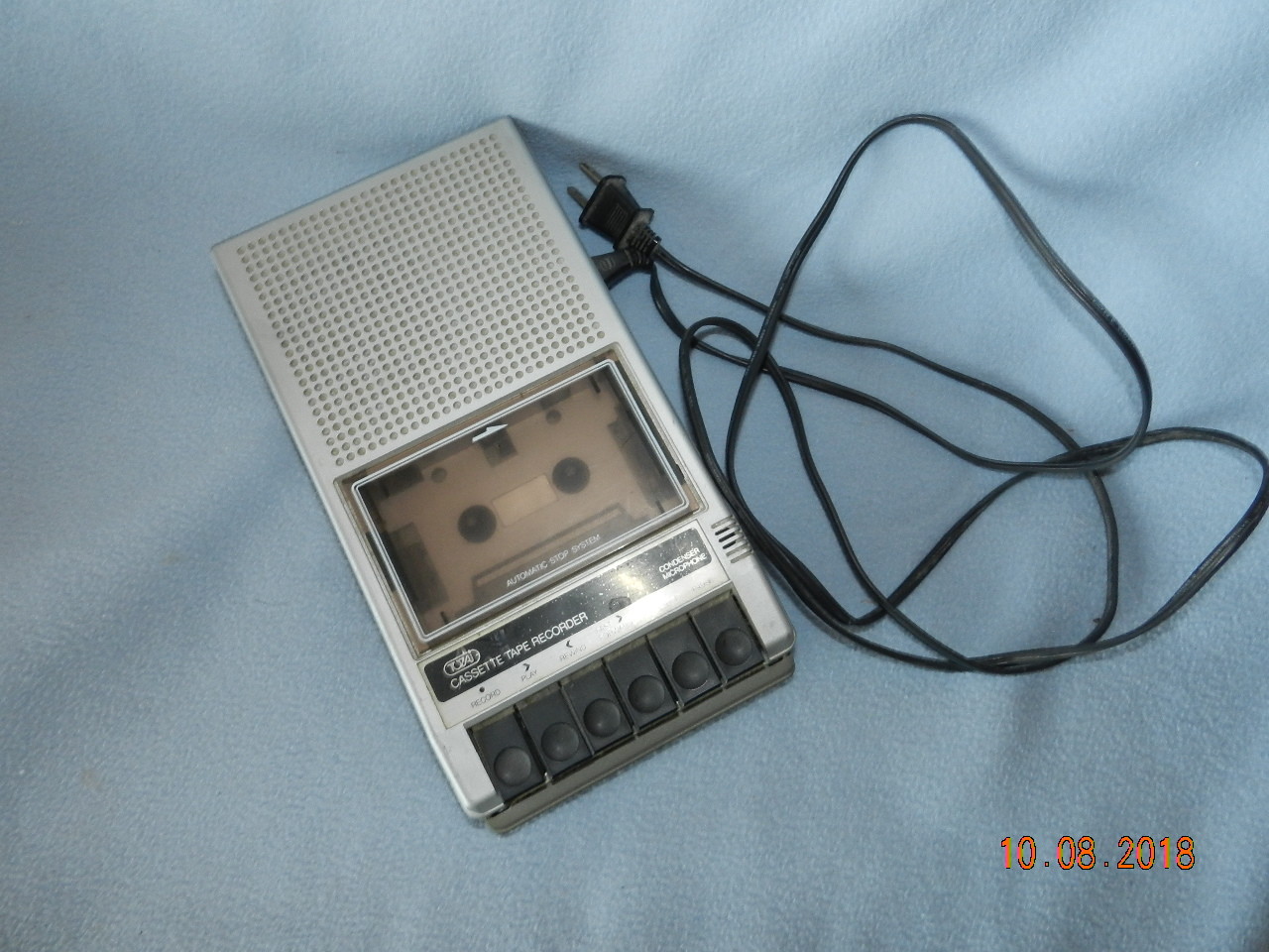 Vintage tozai tozaj Cassette Recorder Slim C-693A Condenser Microphone 