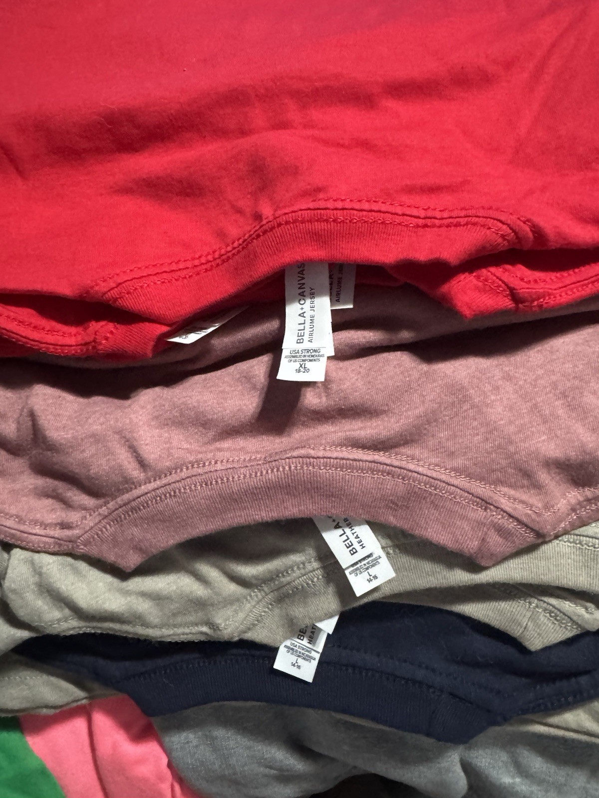 Bella+Canvas Unisex Baby Multicolor Solid 100% Cotton T-Shirt Lot