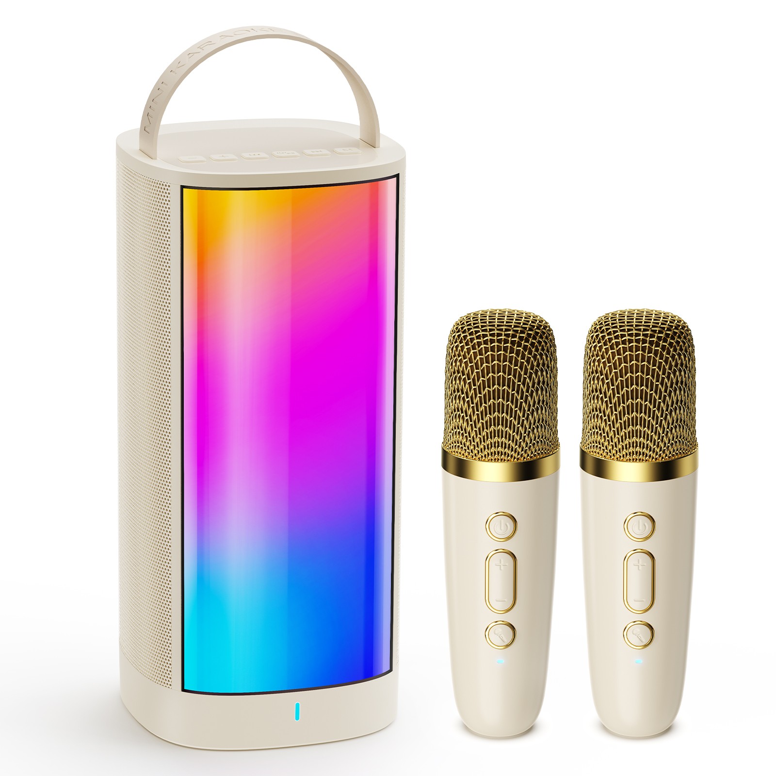 JYX Karaoke Machine With 2 Wireless Microphones Bluetooth Speaker For Outdoor