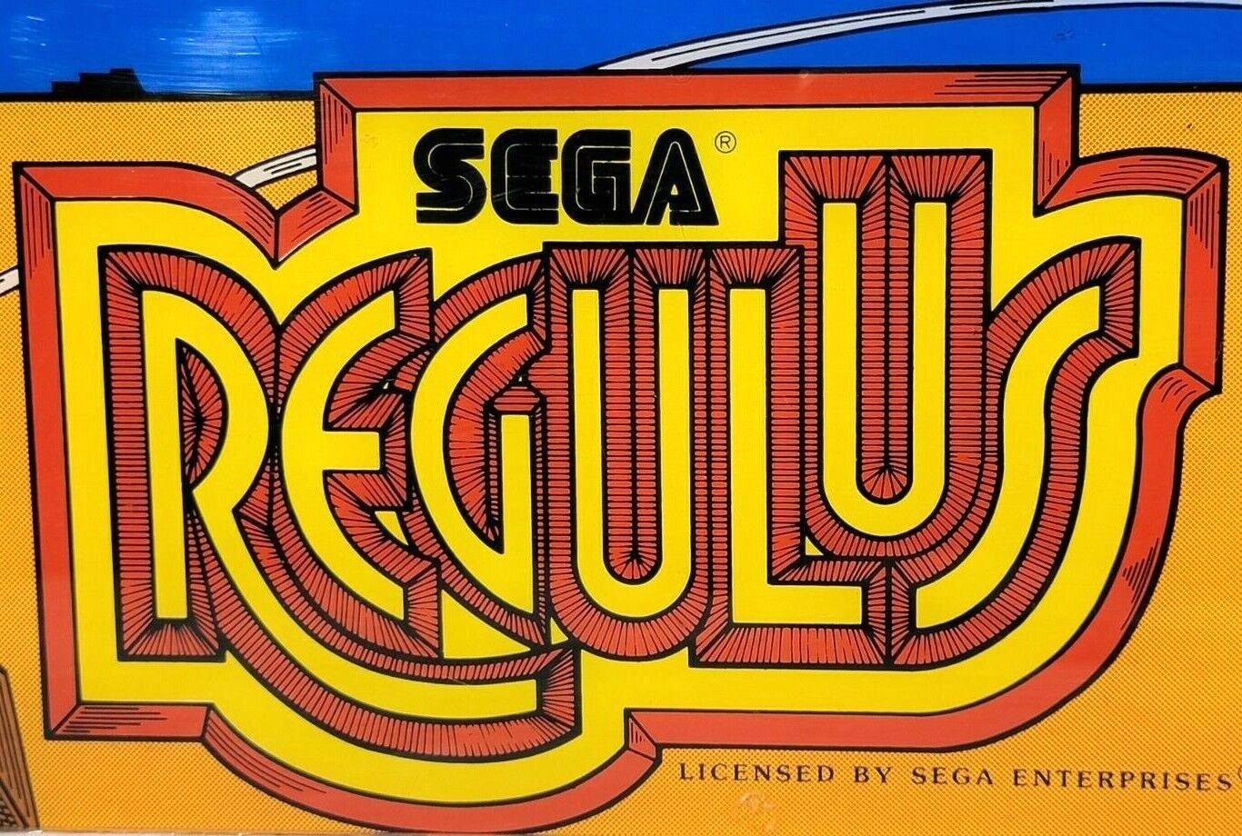 Original Vintage Sega Regulus Arcade Marquee
