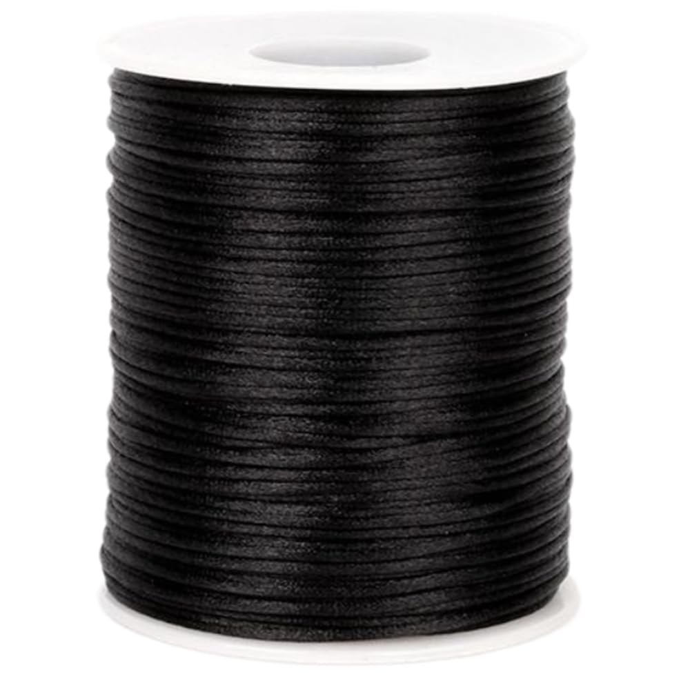 1.5mm Nylon Cord, 110 Yards Black Necklace String Wind Chime 