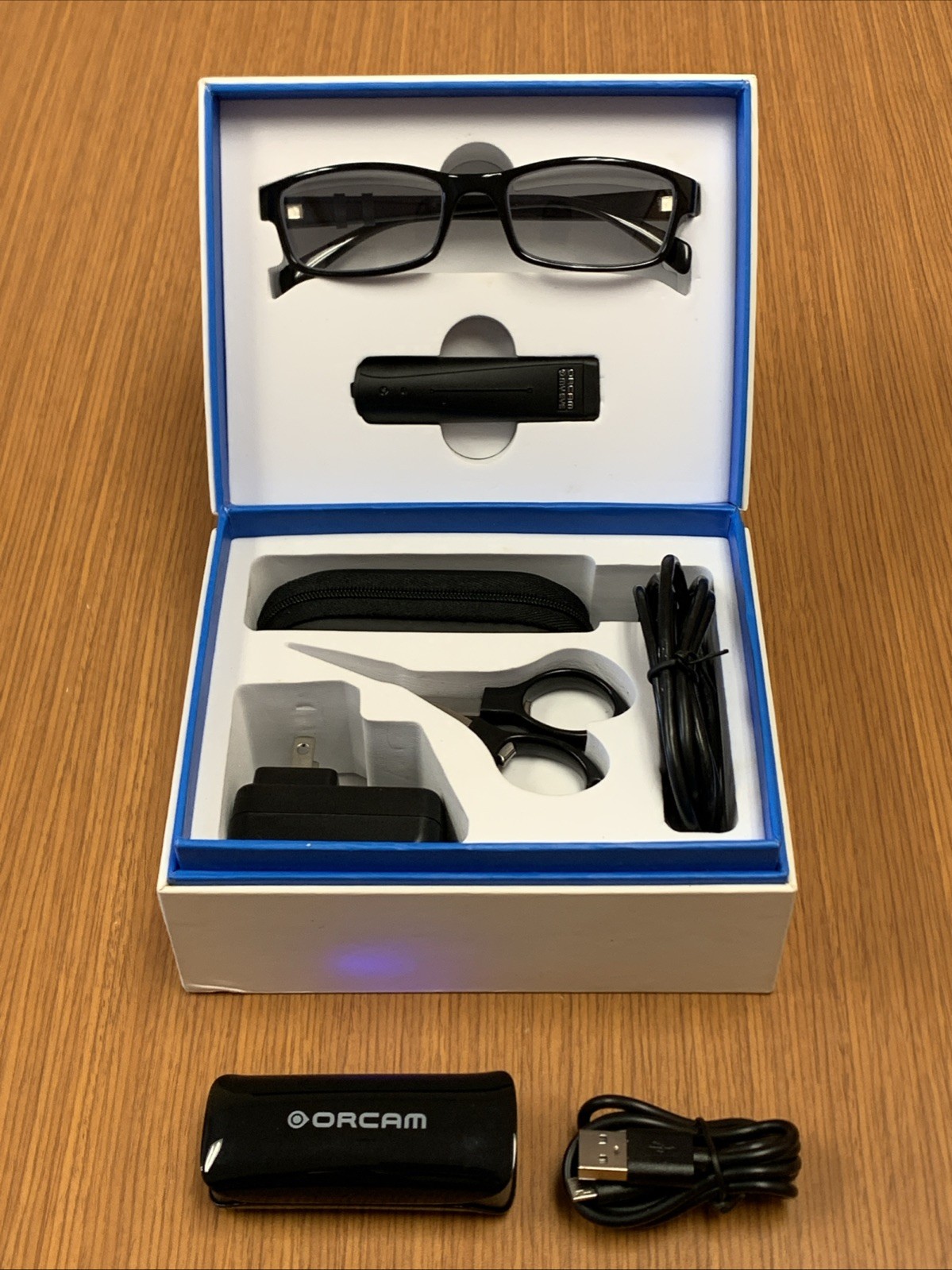 OrCam MyEye 2 Wearable AI Device - Text Reading & Face Recognition w/ Power Bank