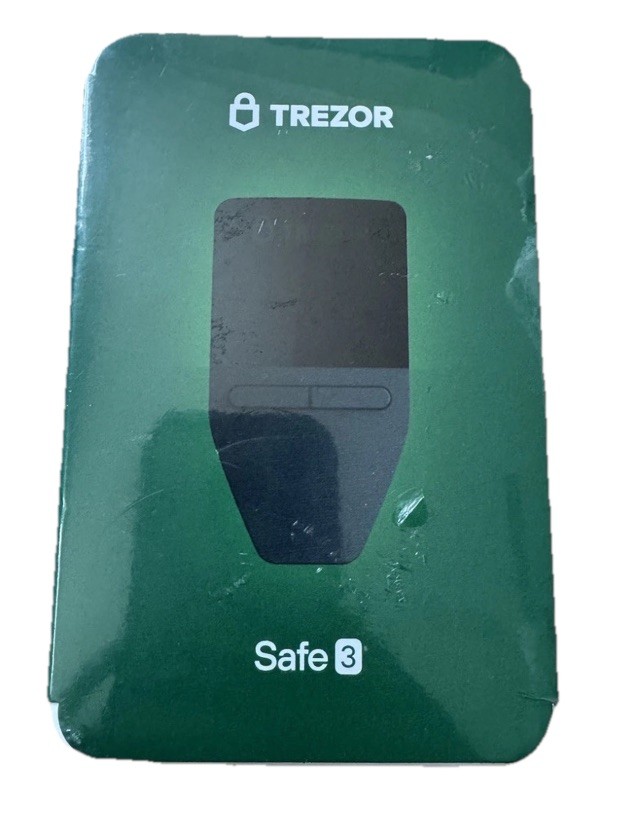 Trezor Safe 3 Secure Crypto Hardware Wallet (Stellar Silver) - New Sealed