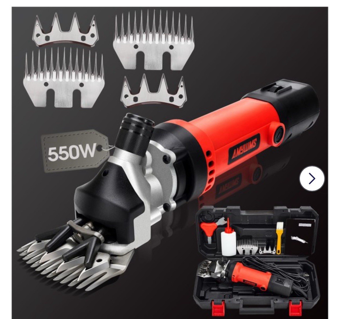 Sheep Shears Electric 550W - Upgraded Professional Sheep Clippers One Blade,