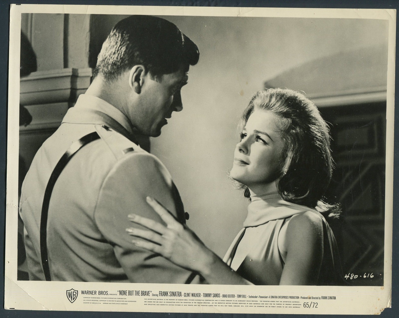 CLINT WALKER LARAINE STEPHENS in None But The Brave '65 WWII UNIFORM