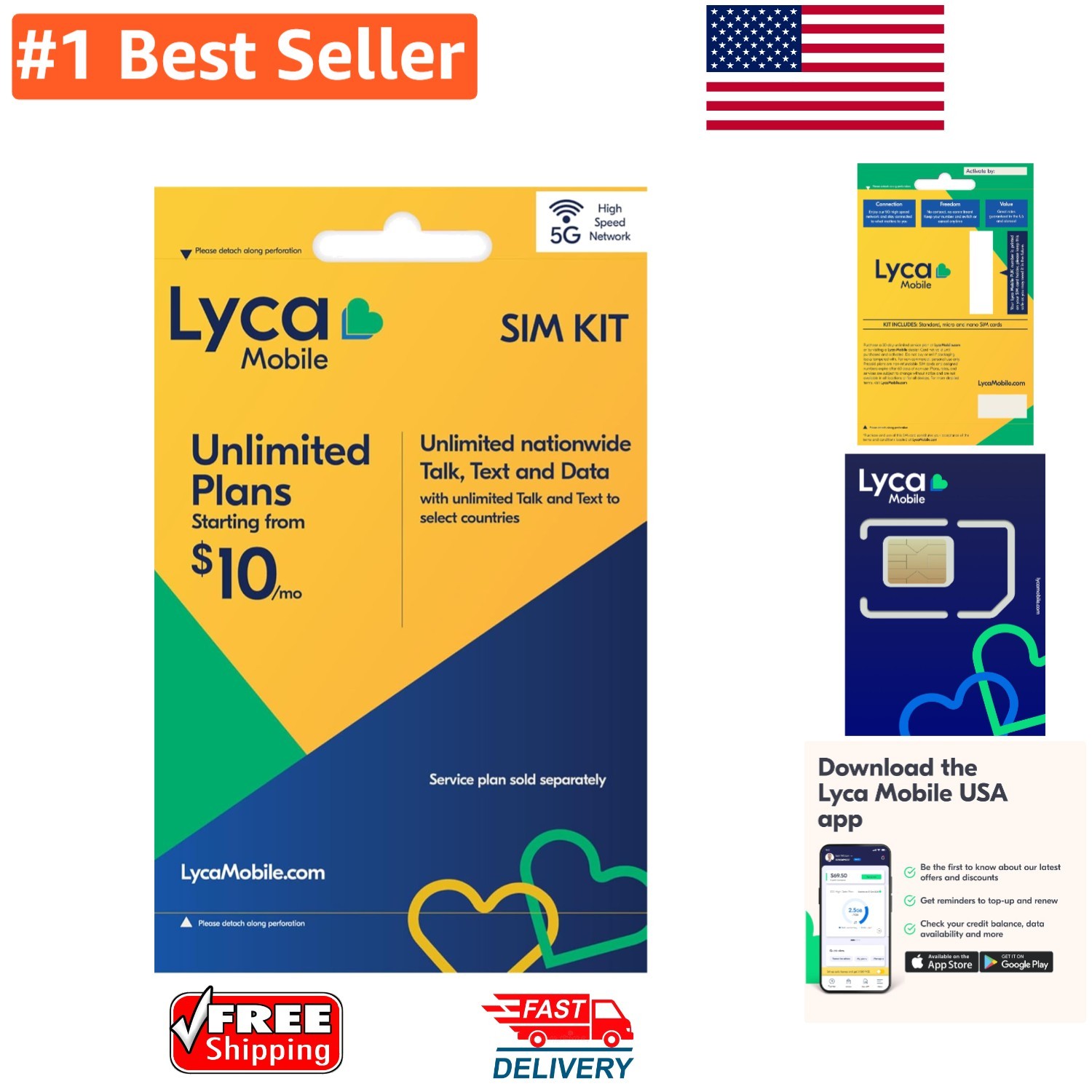 International Traveler's Essentials: 5G Prepaid SIM Card with Unlimited Data